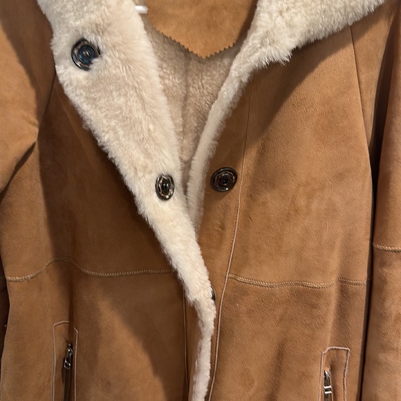 Shearling-Style Sueded Coat in Camel – Butter Soft, UGG-Inspired Look - Picture 4 of 5